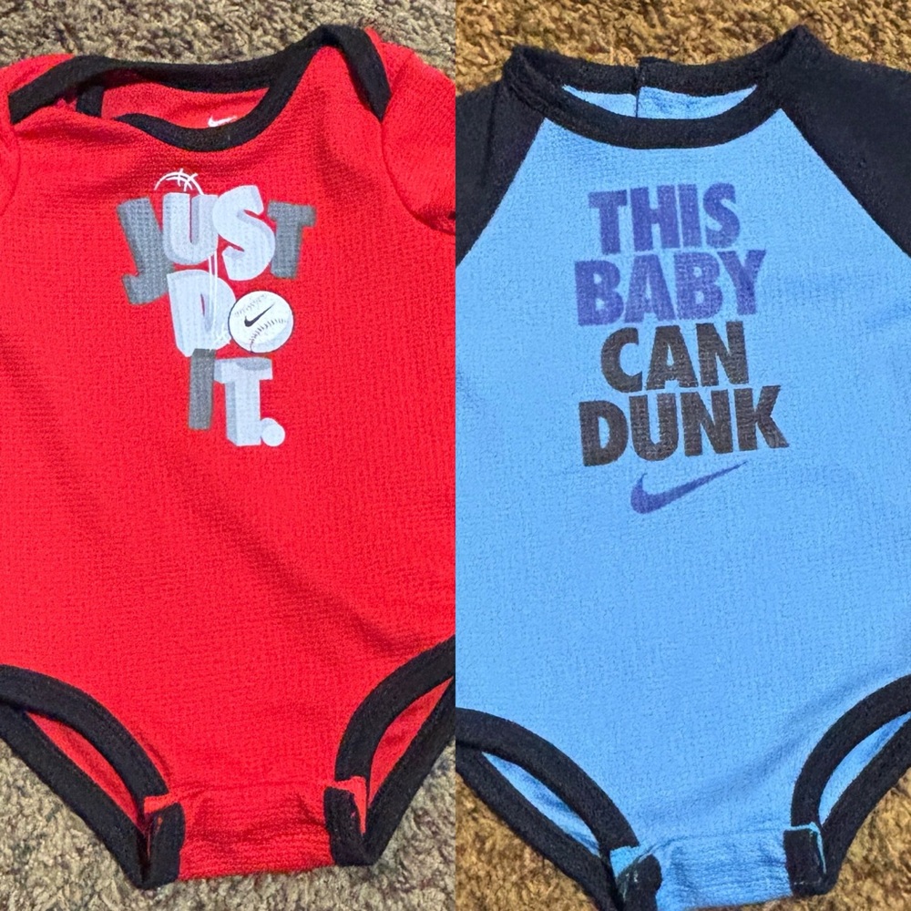 2pc Baby Boy Long Sleeve Nike Bodysuit Set